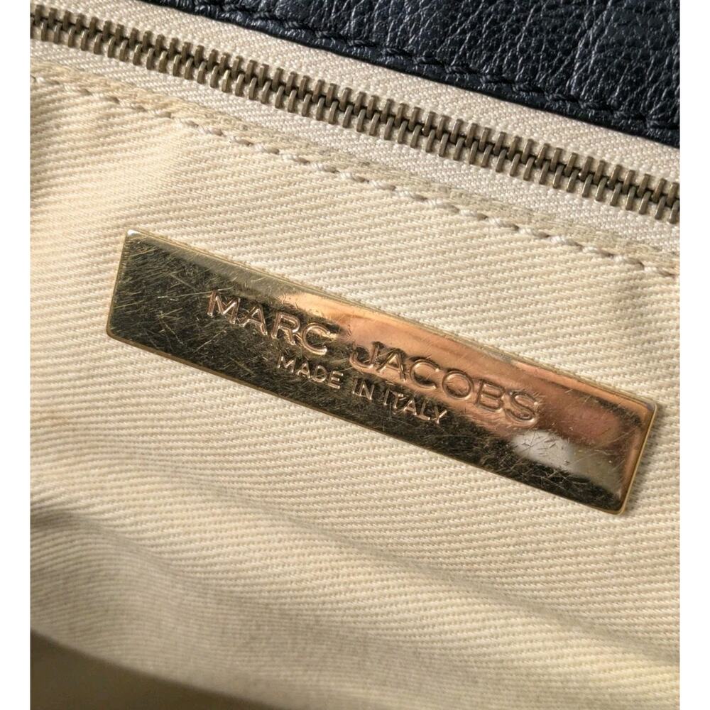 Vintage Marc Jacobs Italy Calfskin Leather Quilted Ursula Tote Shoulder Bag Y2K - Picture 11 of 16